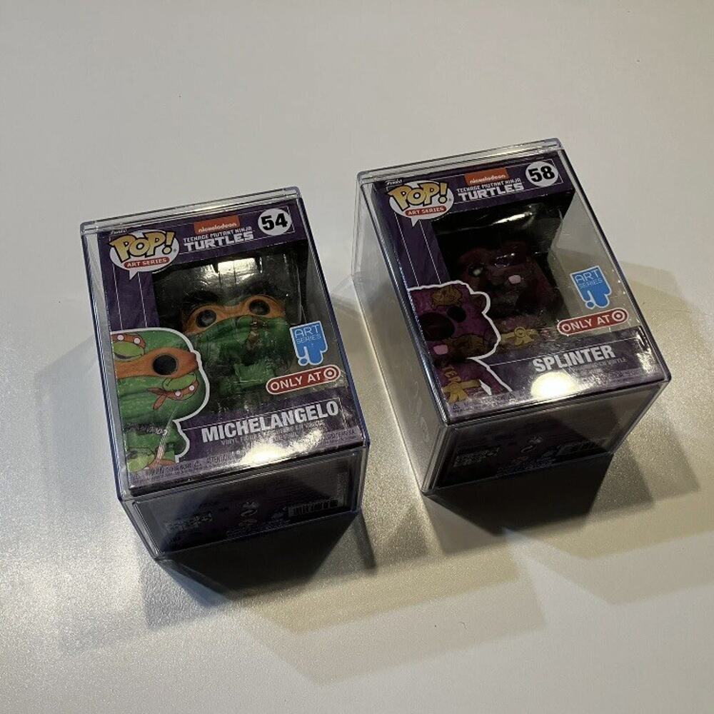 Funko Pop Teenage Mutant Ninja Turtles Michelangelo Splinter Lot #54 & #58